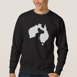 Australian Koala I Love Australia Safari Artwork Sweatshirt