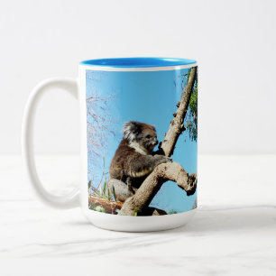 Australian Koala The Tree Whisperer, Two-Tone Coffee Mug