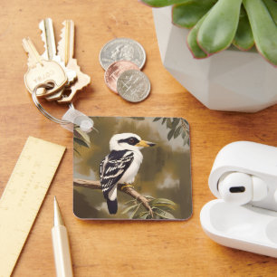 Australian Kookaburra Painting, Key Ring