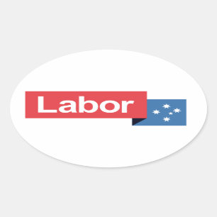 Australian Labour Party Oval Sticker