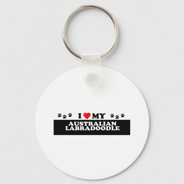 AUSTRALIAN LABRADOODLE KEY RING (Front)