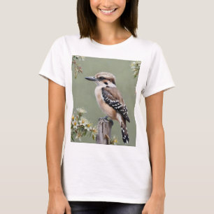 Australian Laughing Bird The Kookaburra Oil Paint, T-Shirt