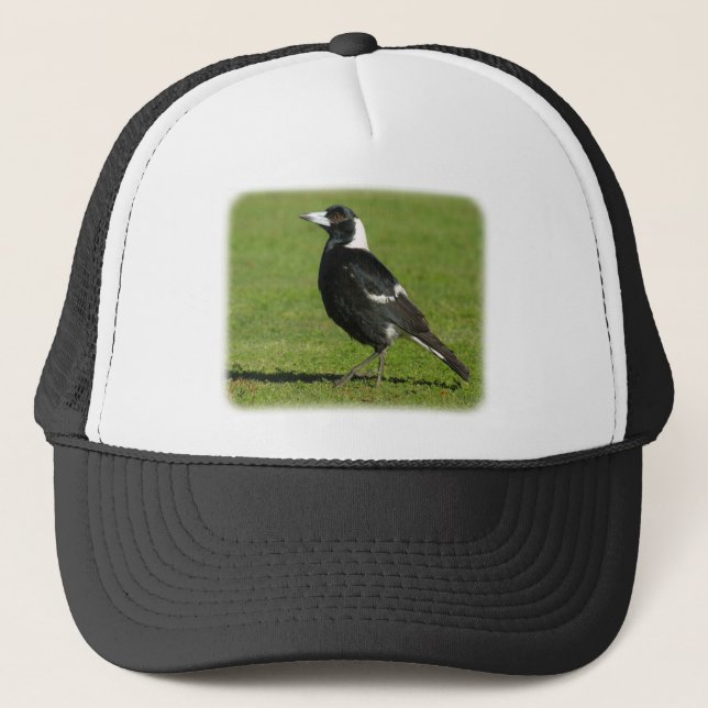 Australian Magpie 9P018D-039 Trucker Hat (Front)