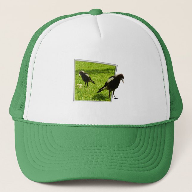 Australian Magpie Birds, Trucker Hat (Front)