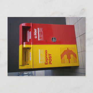 Australian mailbox. postcard