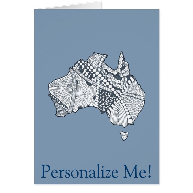 Australian Map Art (Front)