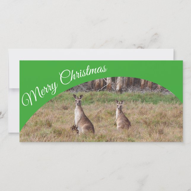 Australian Merry Christmas photo card (Front)