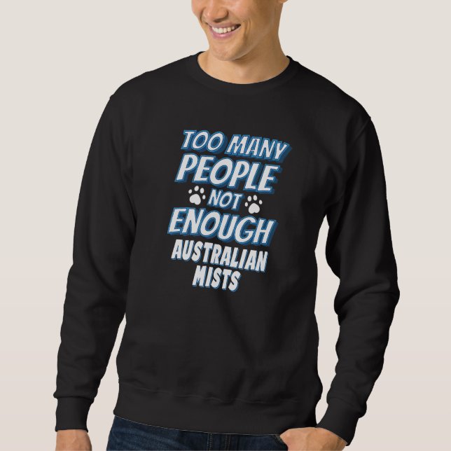 Australian Mist Cat Saying Introvert Sweatshirt (Front)