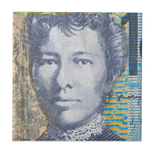 Australian money dollars ceramic tile