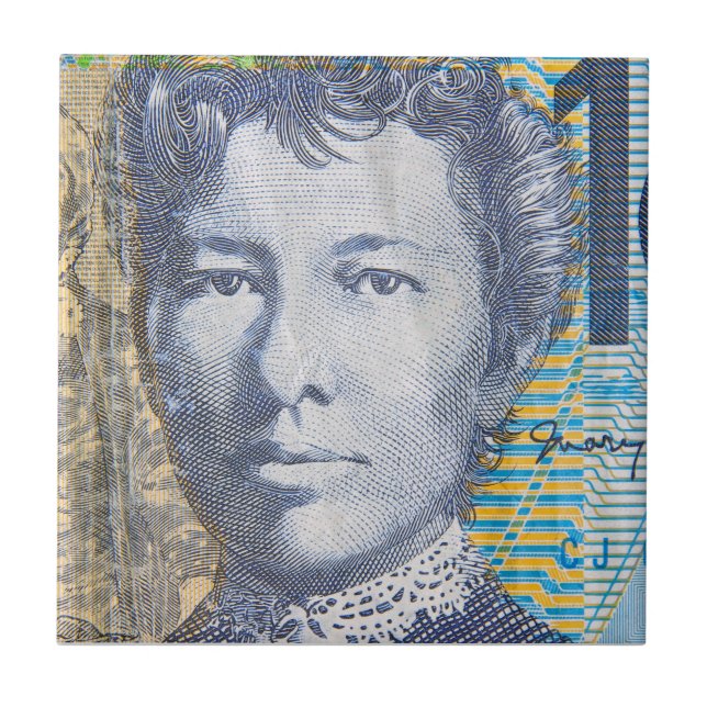 Australian money dollars ceramic tile (Front)