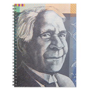 Australian money dollars notebook