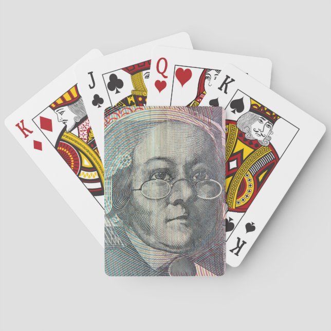 Australian money dollars playing cards (Back)