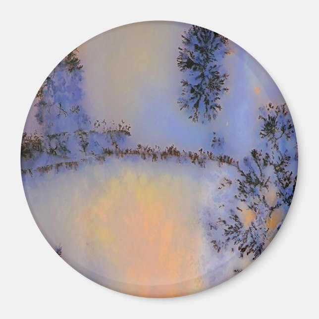 Australian Moss Agate Opus 2 Magnet (Front)