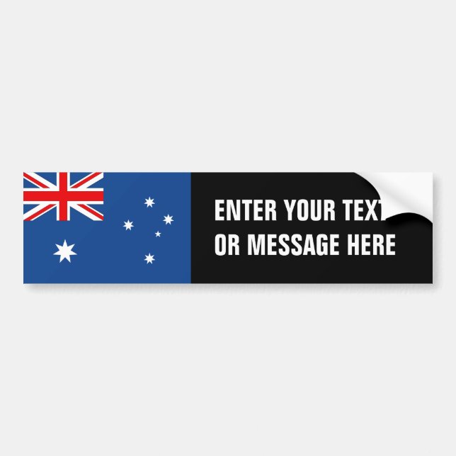 Australian National Flag Bumper Sticker (Front)