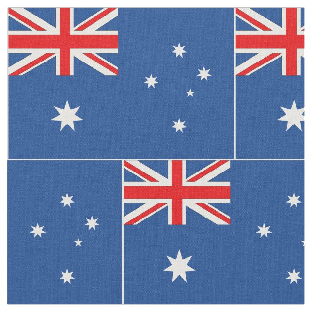 Australian National Flag Fabric (Close Up)