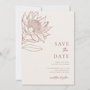 Australian Native Botanicals Waratah Protea Save The Date
