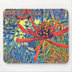 Australian Native Flame Tree Flower Mouse Pad