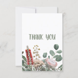 Australian Native Floral Thank You Card