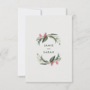 Australian Native Gum Blossom Sage RSVP Card