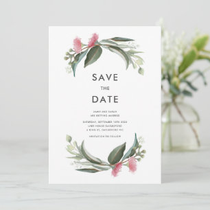 Australian Native Gum Blossom Save the Date