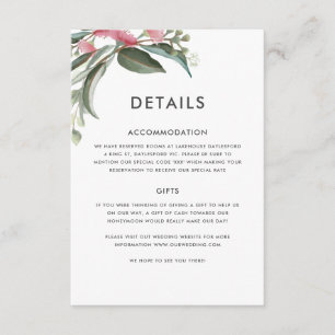 Australian Native Gum Leaf Details Card