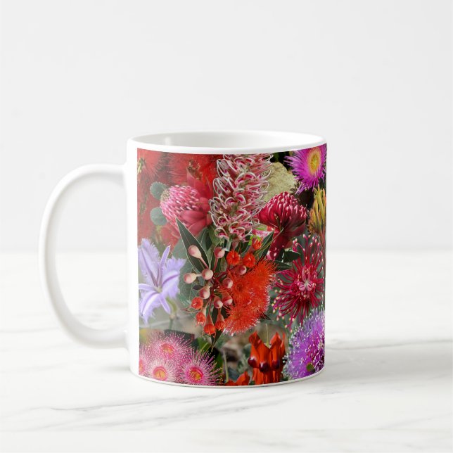 Australian Native Wild Flowers Coffee Mug (Left)