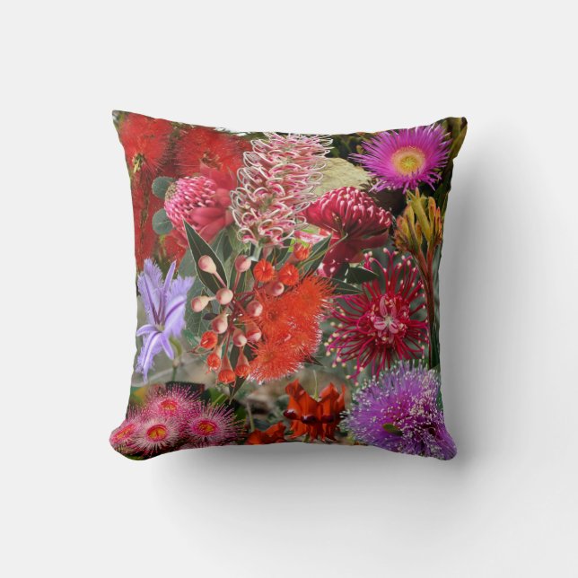 Australian Native Wild Flowers Cushion (Front)