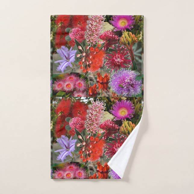 Australian Native Wild Flowers Hand Towel (Hand Towel)