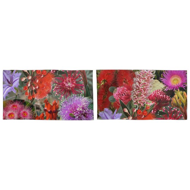 Australian Native Wild Flowers King Pillowcase (Back-Set)