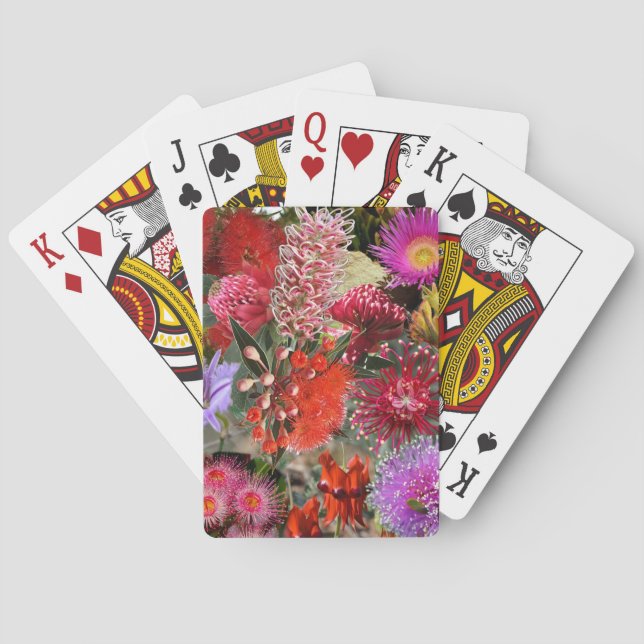 Australian Native Wild Flowers Playing Cards (Back)