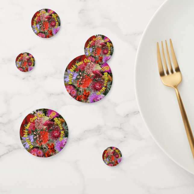 Australian Native Wild Flowers Table Confetti (Group)