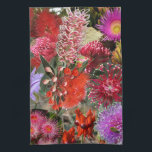 Australian Native Wild Flowers tea / Towel<br><div class="desc">Tea Towel Kitchen Towel - - Australian Native Wildflowers - - Waratah, Grevillea, Gum Eucalyptus flowers, Paper Daisy and more - Great for anyone who loves Australia's Flowers - A wonderful gift for Christmas, Birthdays, Mother's Day or any occasion.- - See my store for matching design on many homewares and...</div>