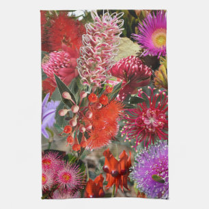 Australian Native Wild Flowers tea / Towel