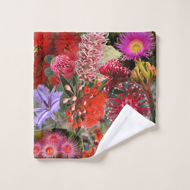 Australian Native Wild Flowers Wash Cloth (Wash Cloth)