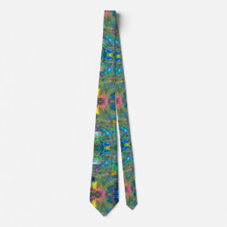 Australian Opal Gemstone Print Tie