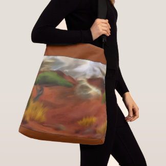 Australian Outback Dawn Abstract Art Crossbody Bag
