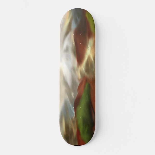 Australian Outback Dawn Abstract Art Skateboard (Front)