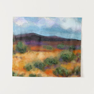Australian outback impressionist landscape tapestry