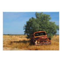 Australian outback truck photo print
