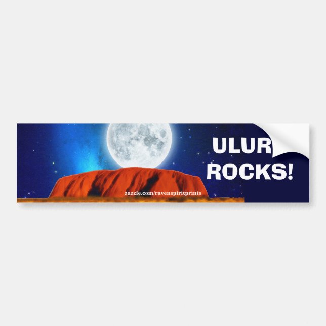 AUSTRALIAN OUTBACK ULURU Bumper sticker (Front)