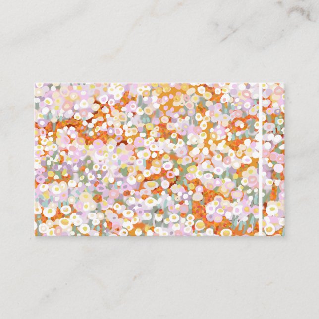 Australian paper daisy wildflowers business card (Front)