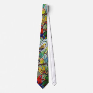 Australian Parakeets Men's Tie
