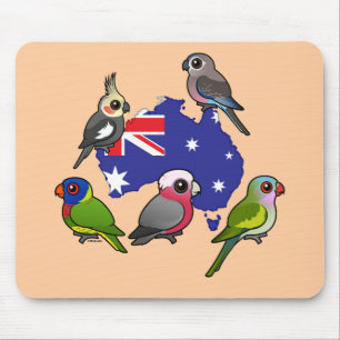 Australian Parrots Mouse Pad