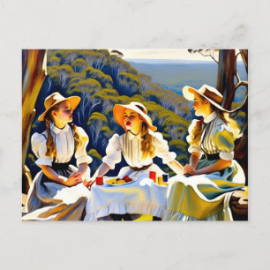 Australian Picnic at Hanging Rock Postcard