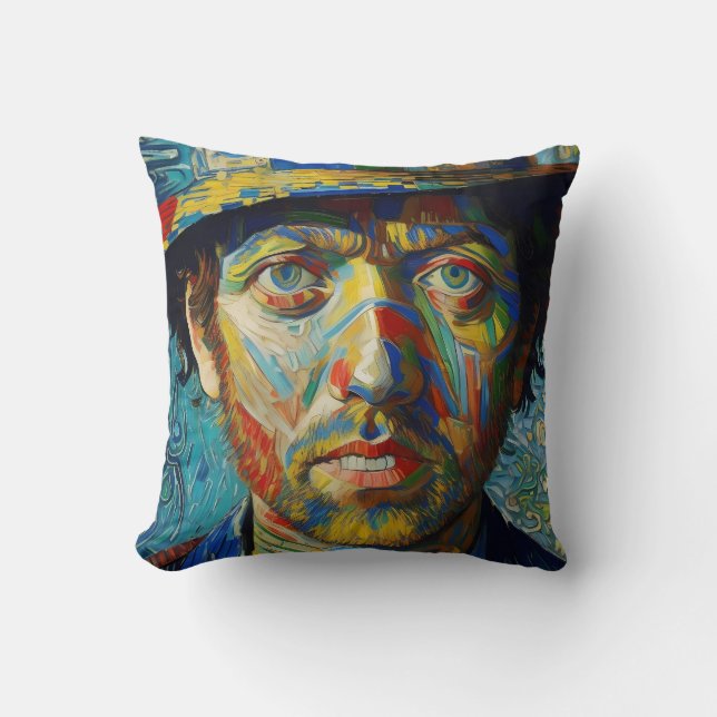 Australian Portrait Painting Cushion (Front)