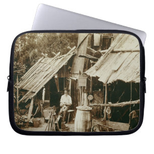 Australian prospector, c.1880s (sepia photo) laptop sleeve