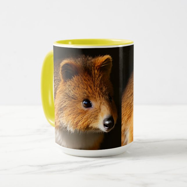 Australian Quokka Pose, Coffee Mug (Front Left)