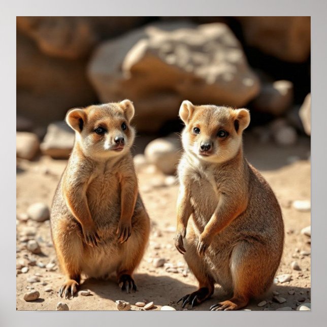 Australian Quokka Twins, Poster (Front)