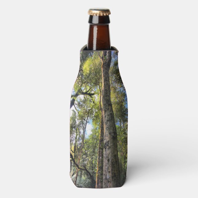 Australian Rainforest Eucalyptus Gum Trees Bottle Cooler (Bottle Front)