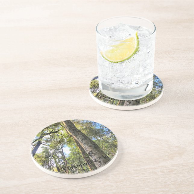 Australian Rainforest Eucalyptus Gum Trees Coaster (Side)